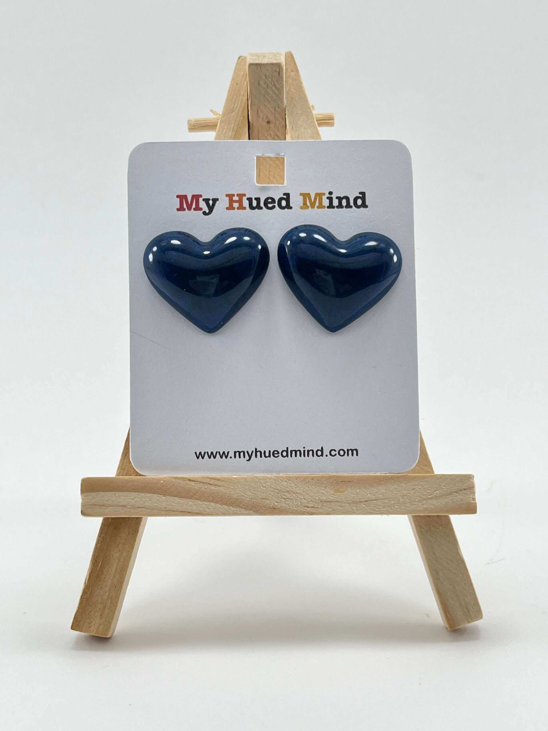 heart-stud-resin-earrings-deep-navy-blue