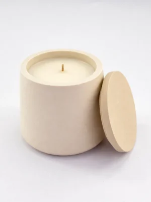 Lidded Jar Candle (Cream)