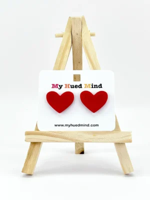 Heart Shape Polymer Clay Earrings – Valentine Collection (Style 3)