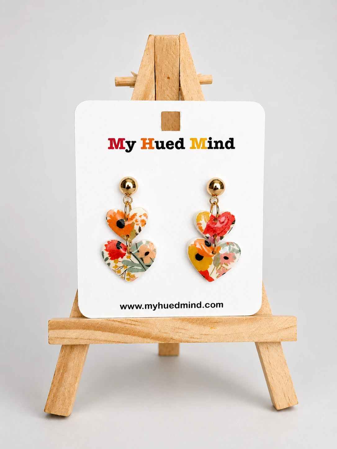 handmade-floral-heart-drop-earrings-in-polymer-clay