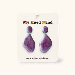 Pebble Drop Resin Earrings